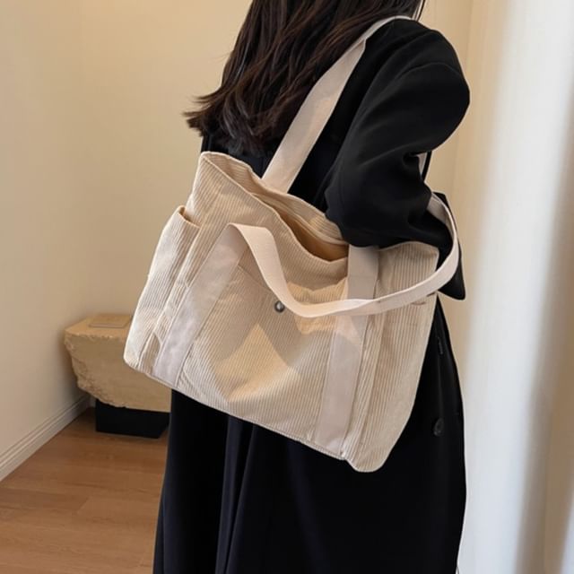 KOCORE - Plain Top Handle Carryall Bag