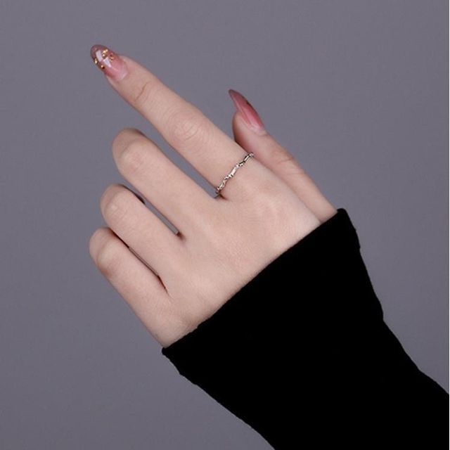 Gaya-Zigzag Sterling Silver Open Ring