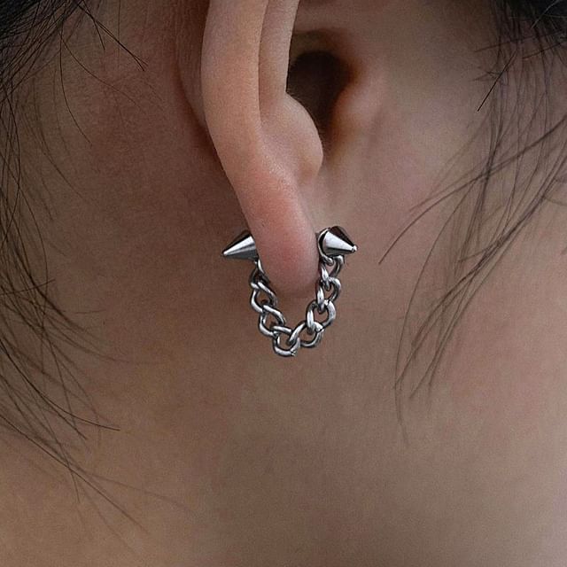 PANGU-Chained Hoop Earring