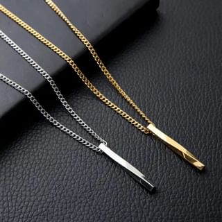 Tinseltown - Stainless Steel Bar Pendant Necklace | YesStyle