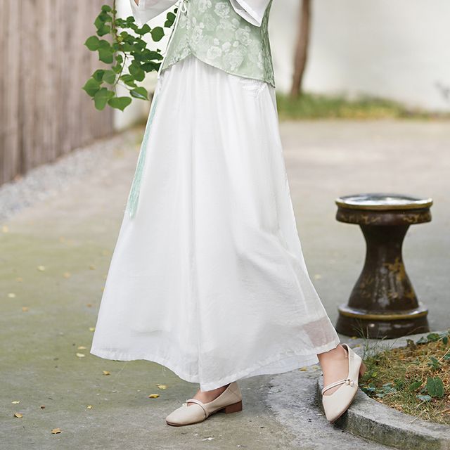 sachin and babi light blue dress Fioridi - Chiffon Wide Leg Pants