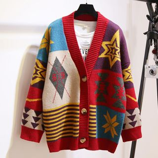 Patterned cardigan store