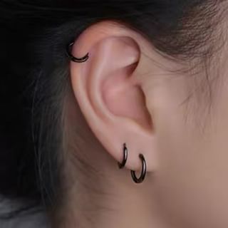 Parskletie-925 Sterling Silver Huggie Earring