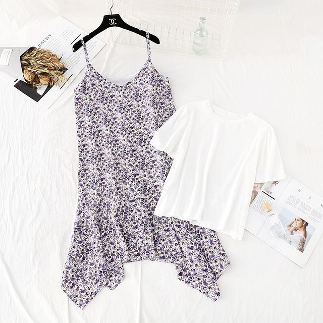 strap dress with t shirt