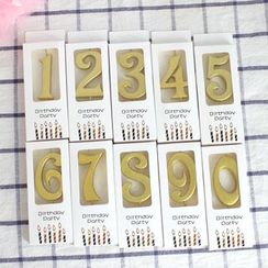 Cakesix - 閃亮數字派對蠟燭 Cakesix - 閃亮數字派對蠟燭