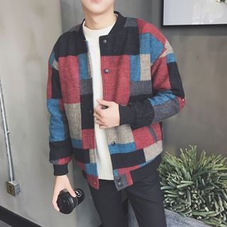 Real Boy - Color Block Baseball Jacket | YesStyle