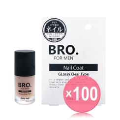 BRO. FOR MEN - Nail Coat Glossy Clear Type (x100) (Bulk Box)