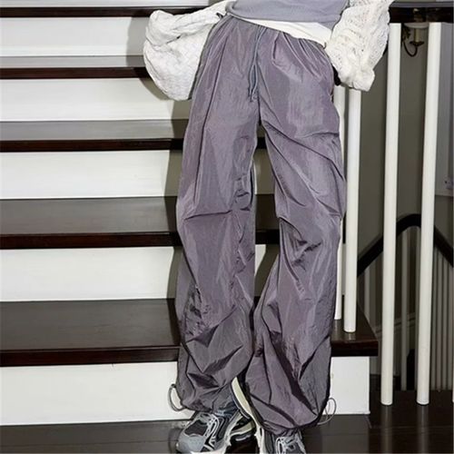 Low Waist Loose-Fit Wide-Leg Cargo Pants