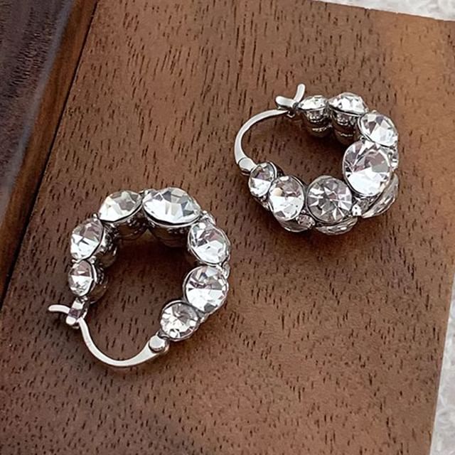 Jael-Rhinestone Hoop Earring