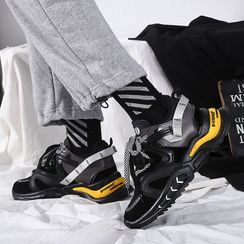 Tanzanite - Platform Lettering Sneakers Tanzanite - Platform Lettering Sneakers