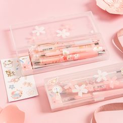 Class 302 - Set: Pencil Case + Ballpoint Pen + Retractable Pen + Mechanical Pencil + Eraser + Stickers Class 302 - Set: Pencil Case + Ballpoint Pen + Retractable Pen + Mechanical Pencil + Eraser + Stickers