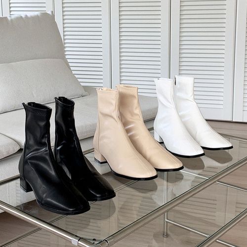 HOTPING - Square-Toe Low-Heel Boots | YesStyle