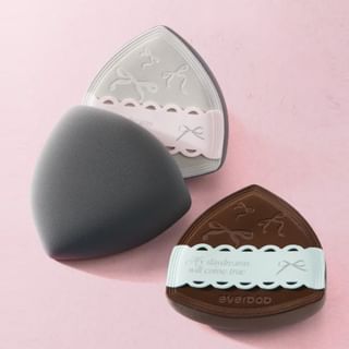 everbab - Bow Series Milk Skin Air Cushion Puff Set