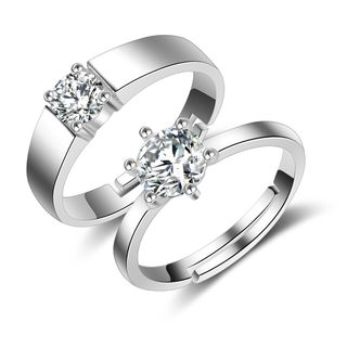 rings knick knack eternity zircon logodna argint meterial rhodium adjust plated jemmi inele kelan