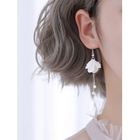 Gaya - 925 Sterling Silver Petal Hook Earrings