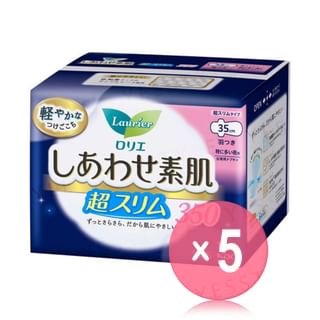 Kao - Laurier Happy Bare Skin Silm Feminine Pads 35cm 5pcs Bundle Set