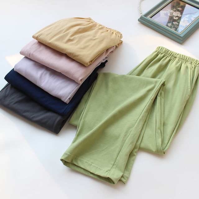 Dogini-Couple Matching Plain Pajama Pants Various Designs
