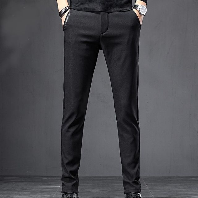 slim fit fleece lined pants