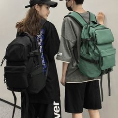 SUNMAN - Plain Multi-Section Zip Backpack SUNMAN - Plain Multi-Section Zip Backpack