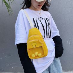 Beamie - Chick-Print Canvas Belt Bag Beamie - Chick-Print Canvas Belt Bag