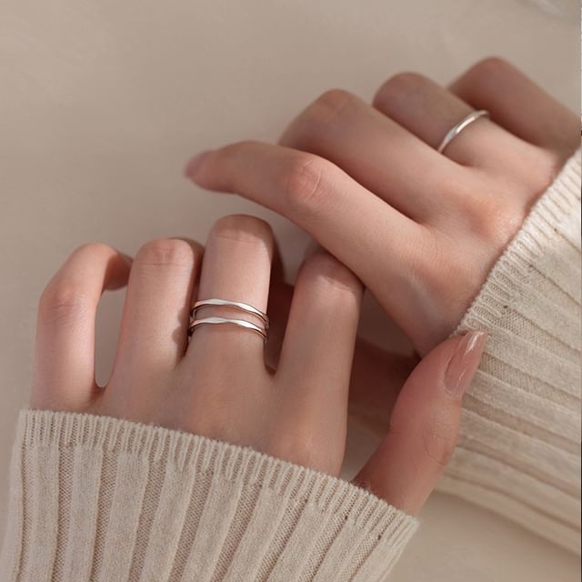 pexrl jewelry-Sterling Silver Open Ring