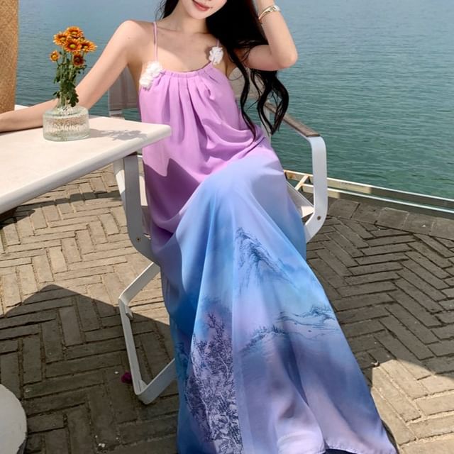 floral sequin maxi dress Arbor Strapless Floral Sequin Embroidered Maxi Dress – FancyAdd