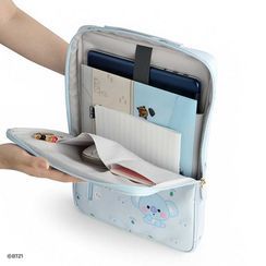 BABOSARANG - 'BT21' Handle 16' Laptop Pouch BABOSARANG - 'BT21' Handle 16' Laptop Pouch