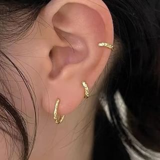 Parskletie-Sterling Silver Hoop Earring