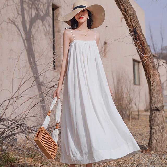 inexpensive long white dresses Chiffon Dress Affordable White Chiffon Outdoor Garden Wedding Dresses 2021 A-Line be the goddess of the night in this incredibly romantic long evening dress White Dress Formal Attire For