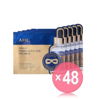A.H.C - Premium Hydra Gold Foil Eye Mask Set (x48) (Bulk Box)