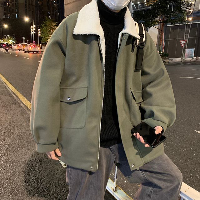 Zentrus-Long-Sleeve Plain Fleece Jacket