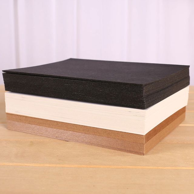 Milena-Plain Kraft Paper Postcard