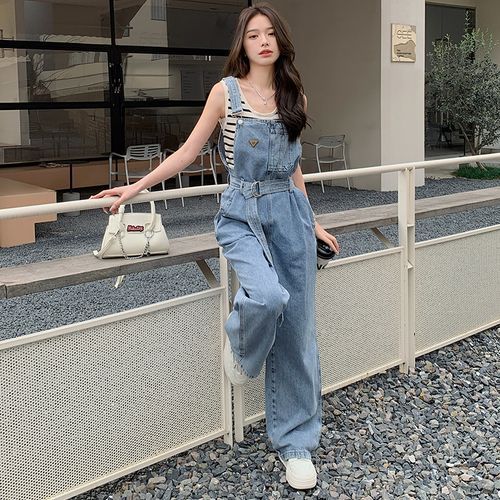 Tzarkozy - Wide Leg Denim Overalls | YesStyle