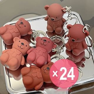 Art Value - Bear Keyring Matte Lip Mud - 9 Colours (x24) (Bulk Box)