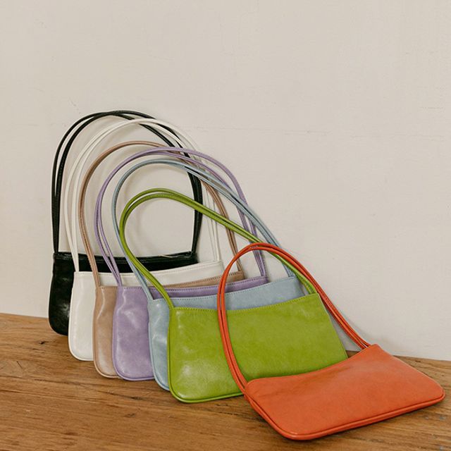 JUSTONE-Colored Double-Strap Shoulder Bag