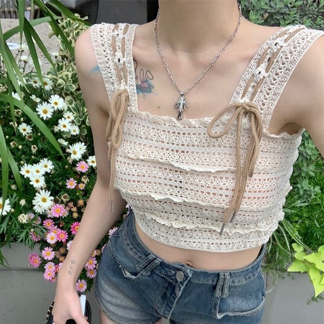 CLANE CROCHET CAMI KNIT TOPS Camille Cami - Knitting Pattern 