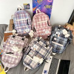 Tango Sky(タンゴスカイ) - Plaid Zip Backpack Tango Sky(タンゴスカイ) - Plaid Zip Backpack
