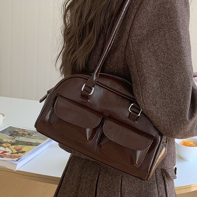 TangTangBags-Flap Pocket Bowler Bag