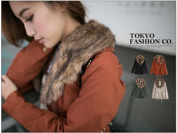 Tokyo Fashion Faux-Fur Collar Parka | YesStyle