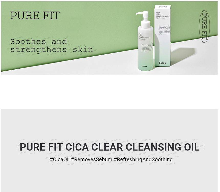 Pure Fit Cica Clear Cleansing Oil – COSRX Official