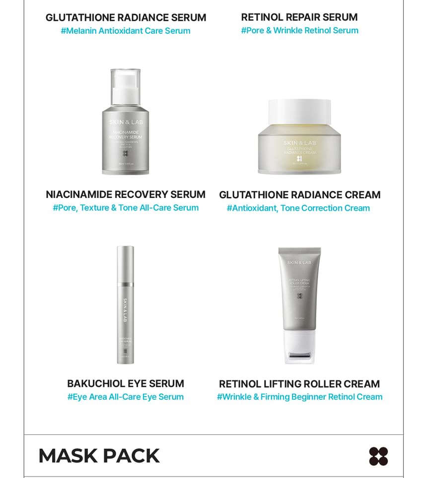 skin&lab glutathione radiance serum - Cream improves pigmentations of freckles and blemishes SKIN&LAB Glutathione Radiance Serum 30ml