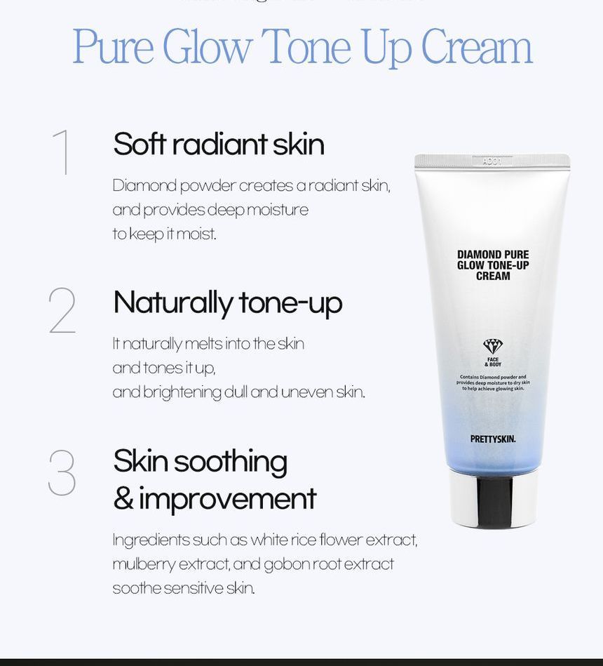 Buy Pretty skin - Diamond Pure Glow Tone-Up Cream in Bulk |  AsianBeautyWholesale.com