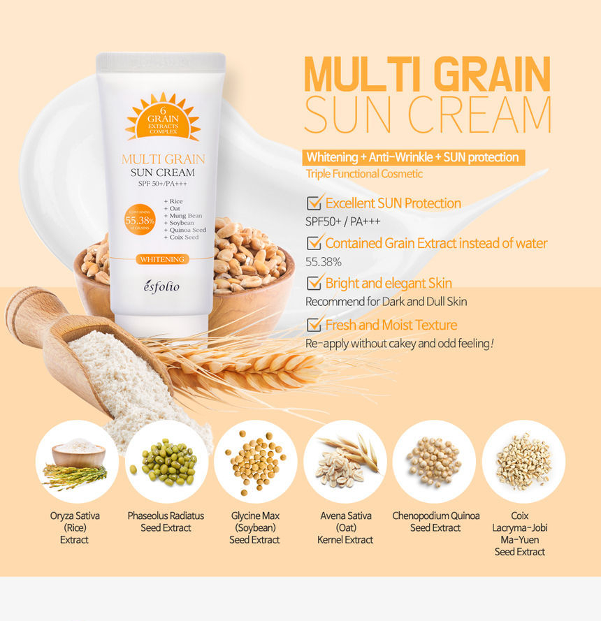 esfolio multigrain sun cream