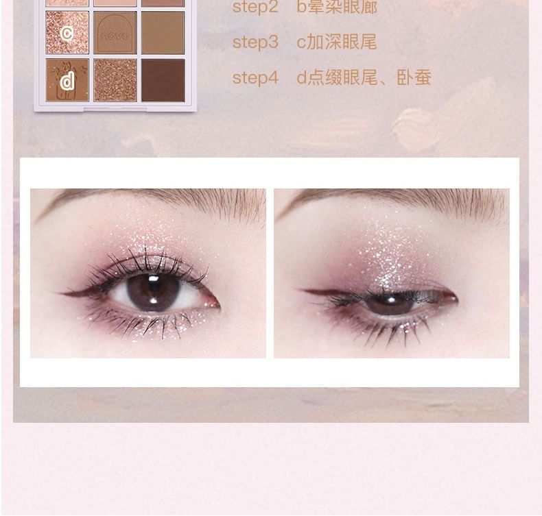 Buy NOVO - British Afternoon Tea Series 9 Colours Eyeshadow