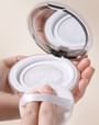 Set:  Makeup Powder Container with Mirror + Powder Puff + Scoop