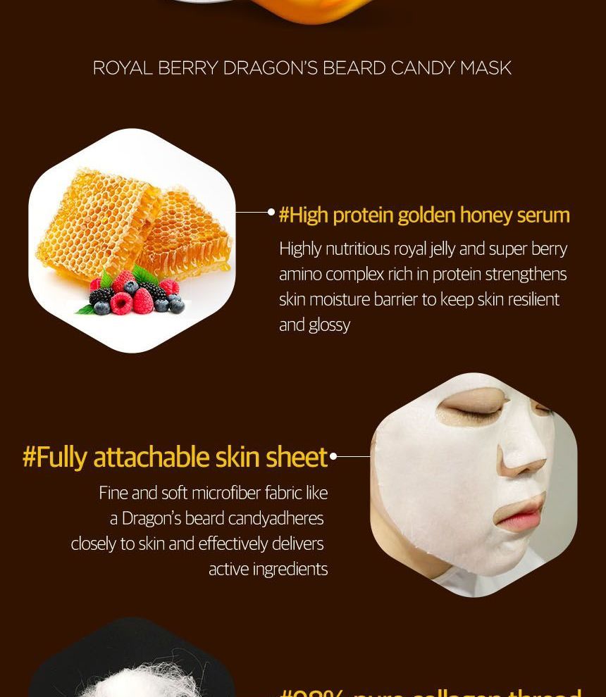 Frudia Royal Berry Dragon S Beard Candy Mask Set Yesstyle