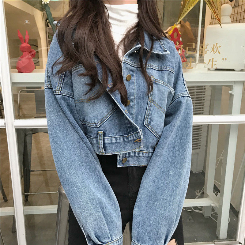 cropped boyfriend denim jacket
