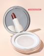 Set:  Makeup Powder Container with Mirror + Powder Puff + Scoop
