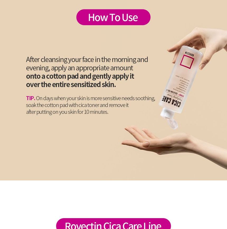 rovectin cica care purifying toner