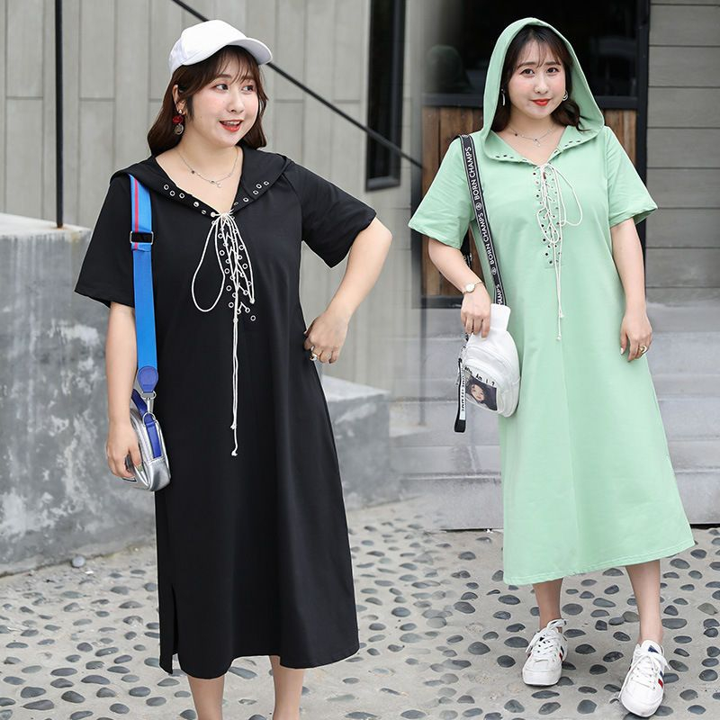 hooded t shirt dress